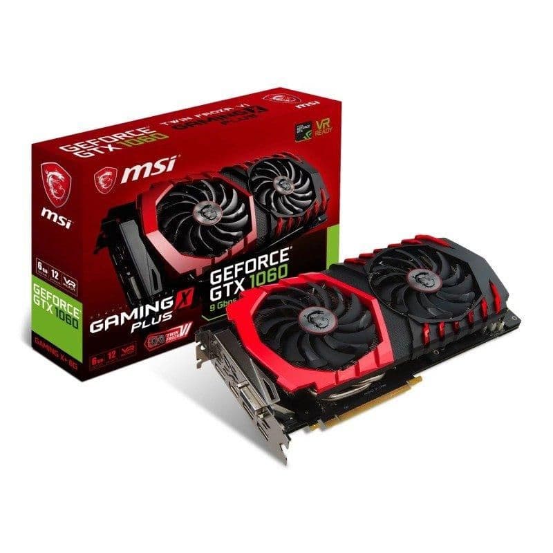 MSI GAMING X+ GeForce GTX 1060 6GB GDDR5 Black / Red main image