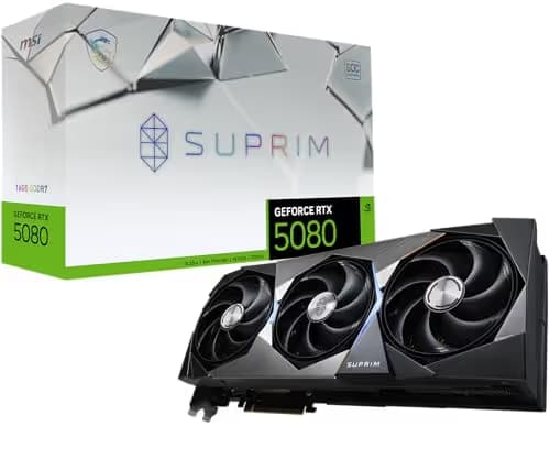 MSI GeForce RTX 5080 16G SUPRIM SOC GDDR7 main image