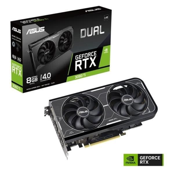 Asus GeForce RTX 3060 Ti DUAL 8GB GDDR6X Black main image