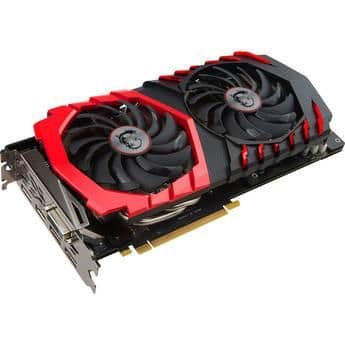 MSI GAMING X GeForce GTX 1060 3GB 3GB GDDR5 Black / Red image
