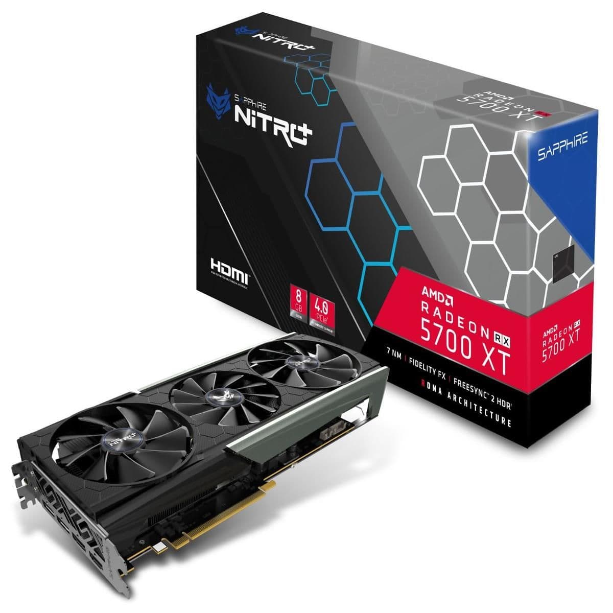 Sapphire NITRO+ Radeon RX 5700 XT 8GB GDDR6 Black / Silver main image