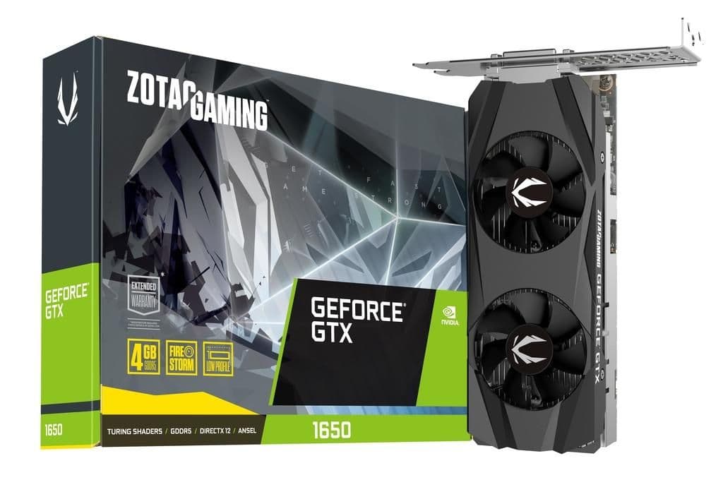 Zotac GAMING Low Profile GeForce GTX 1650 G5 4GB GDDR5 Black main image