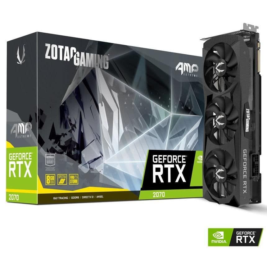Zotac AMP Extreme GeForce RTX 2070 8GB GDDR6 Black main image