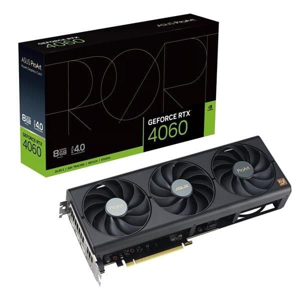Asus ProArt GeForce RTX 4060 8GB GDDR6 Black / Gold image