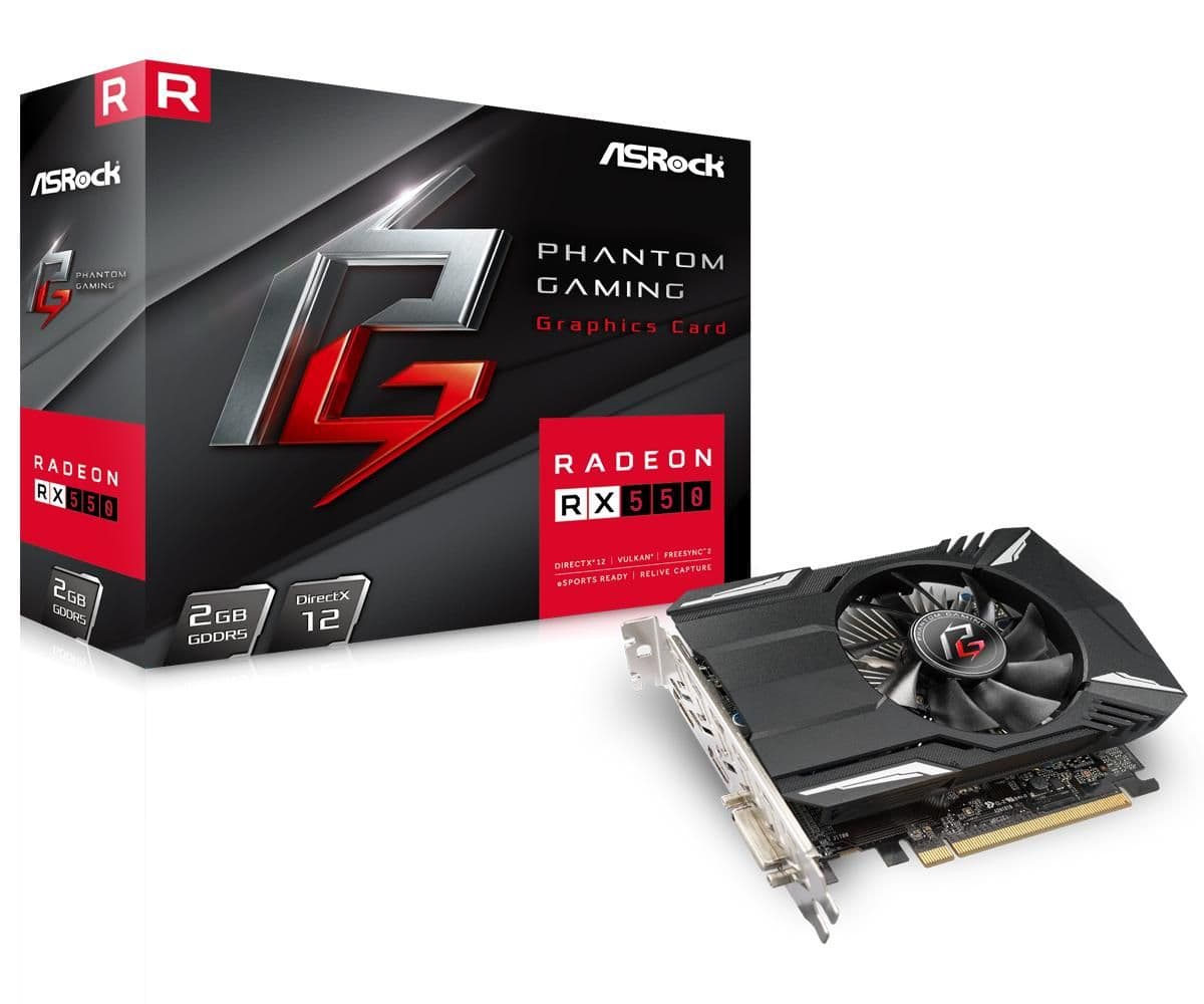 ASRock Phantom Gaming Radeon RX 550 - 512 2 GB main image