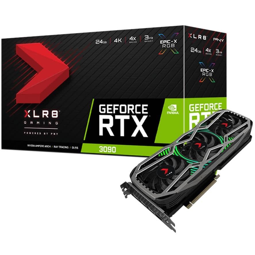 PNY XLR8 Gaming EPIC-X RGB GeForce RTX 3090 24GB GDDR6X Black main image