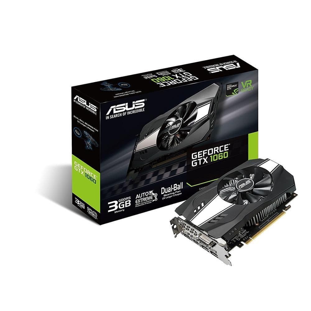 Asus Phoenix Fan GeForce GTX 1060 3GB GDDR5 Black / White main image