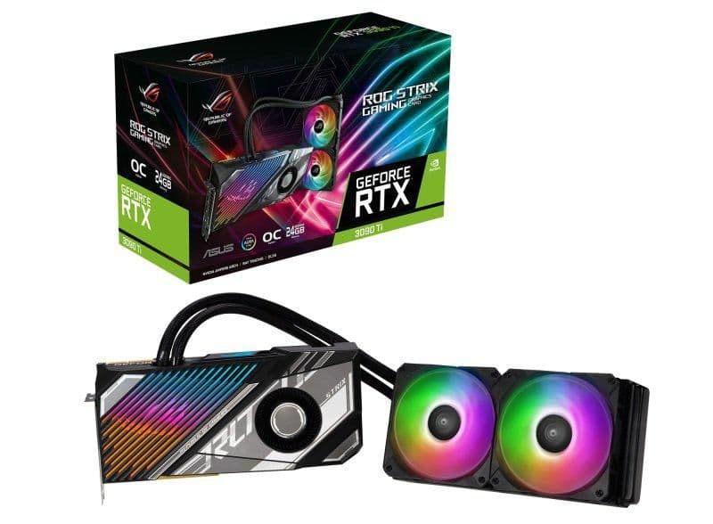 Asus STRIX LC GAMING OC GeForce RTX 3090 Ti 24GB GDDR6X Silver / Black image