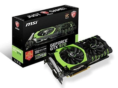 MSI GAMING 100ME GeForce GTX 970 4GB GDDR5 Black / Green main image