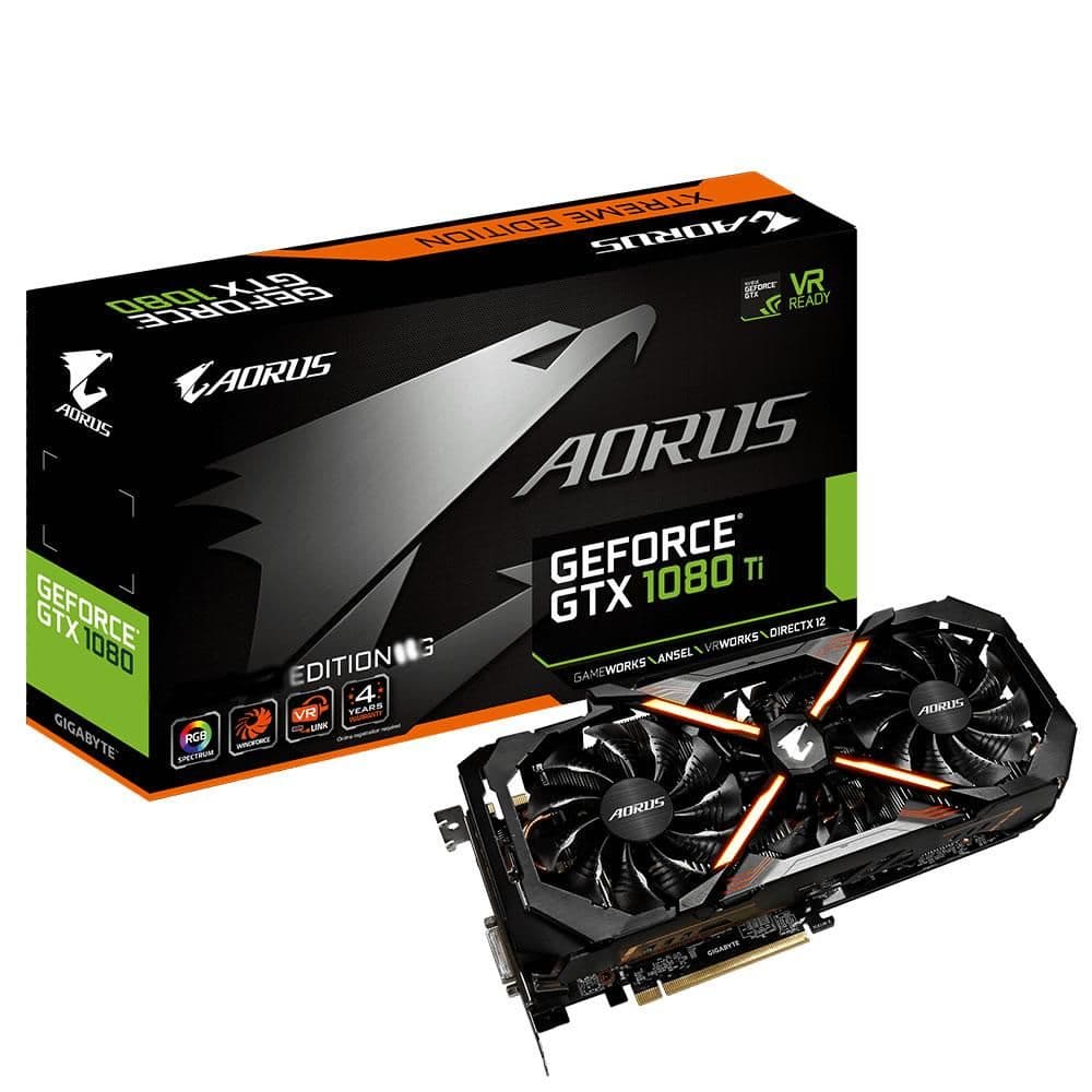 Gigabyte GeForce GTX 1080 Ti AORUS XTREME 11GB GDDR5X Black / Silver main image