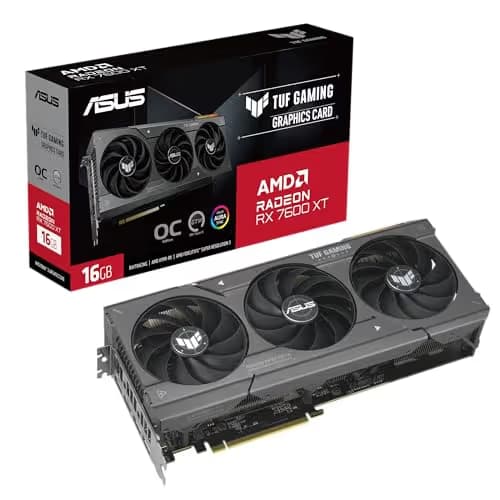 Asus TUF GAMING OC Radeon RX 7600 XT 16GB GDDR6 Black image