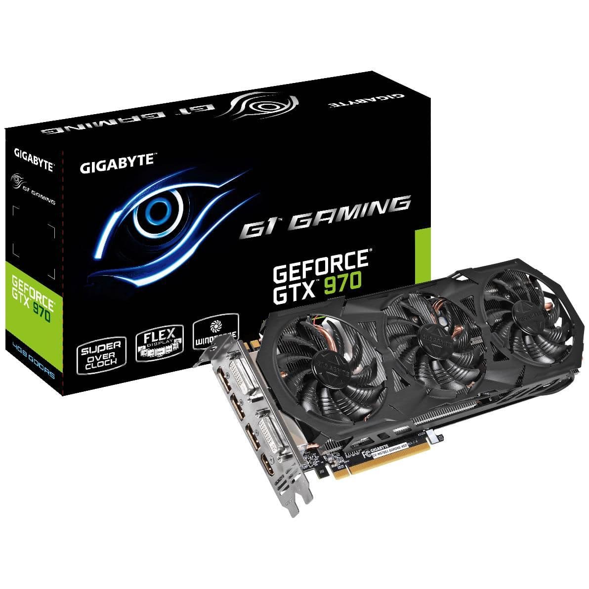 Gigabyte GAMING GeForce GTX 970 4GB GDDR5 Black main image