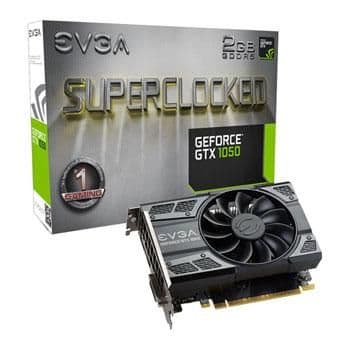 EVGA SC GAMING GeForce GTX 1050 2GB GDDR5 Black image