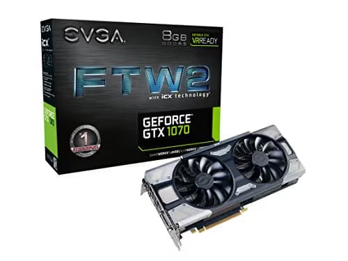 EVGA FTW2 GAMING iCX GeForce GTX 1070 8GB GDDR5 Black / Gray image