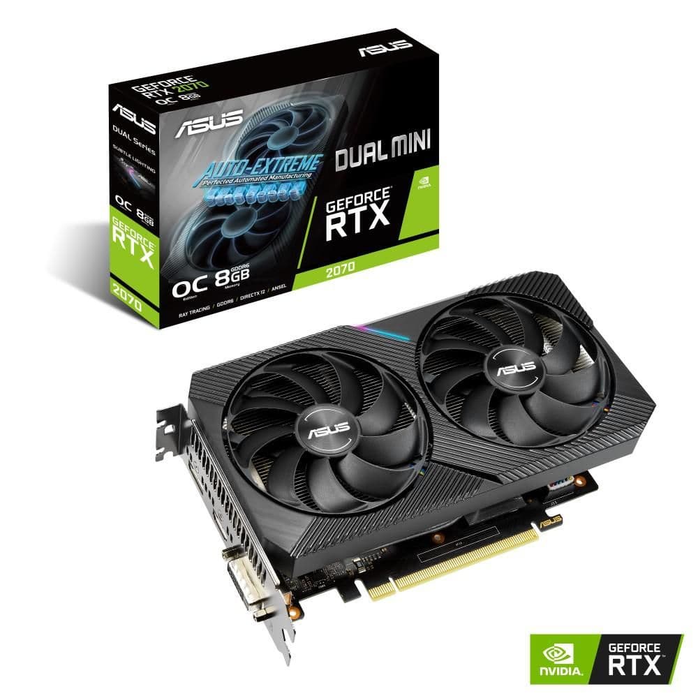 Asus DUAL MINI OC GeForce RTX 2070 8GB GDDR6 Black main image