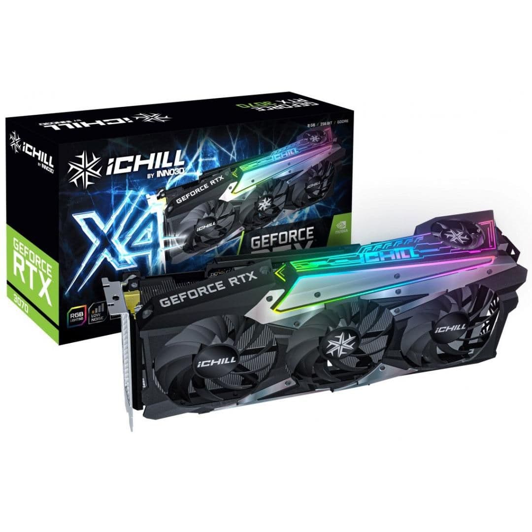 Inno3D iChill X4 GeForce RTX 3070 8GB GDDR6 Black image