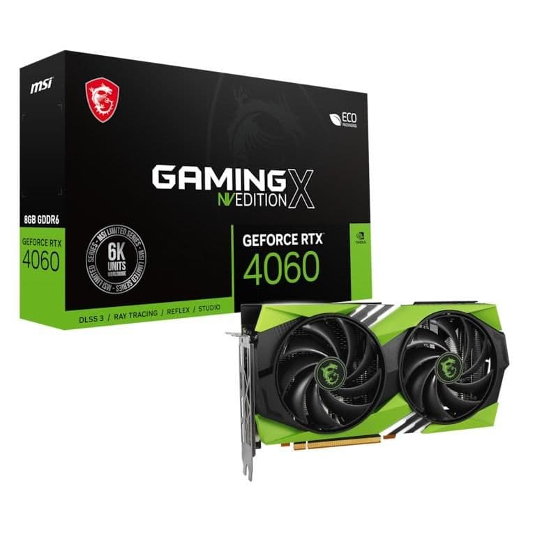 MSI Gaming X NV Edition GeForce RTX 4060 8GB GDDR6 image