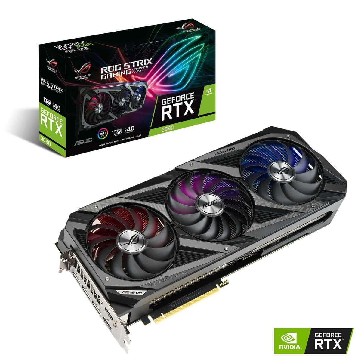 Asus STRIX GAMING GeForce RTX 3080 10GB GDDR6X Black image