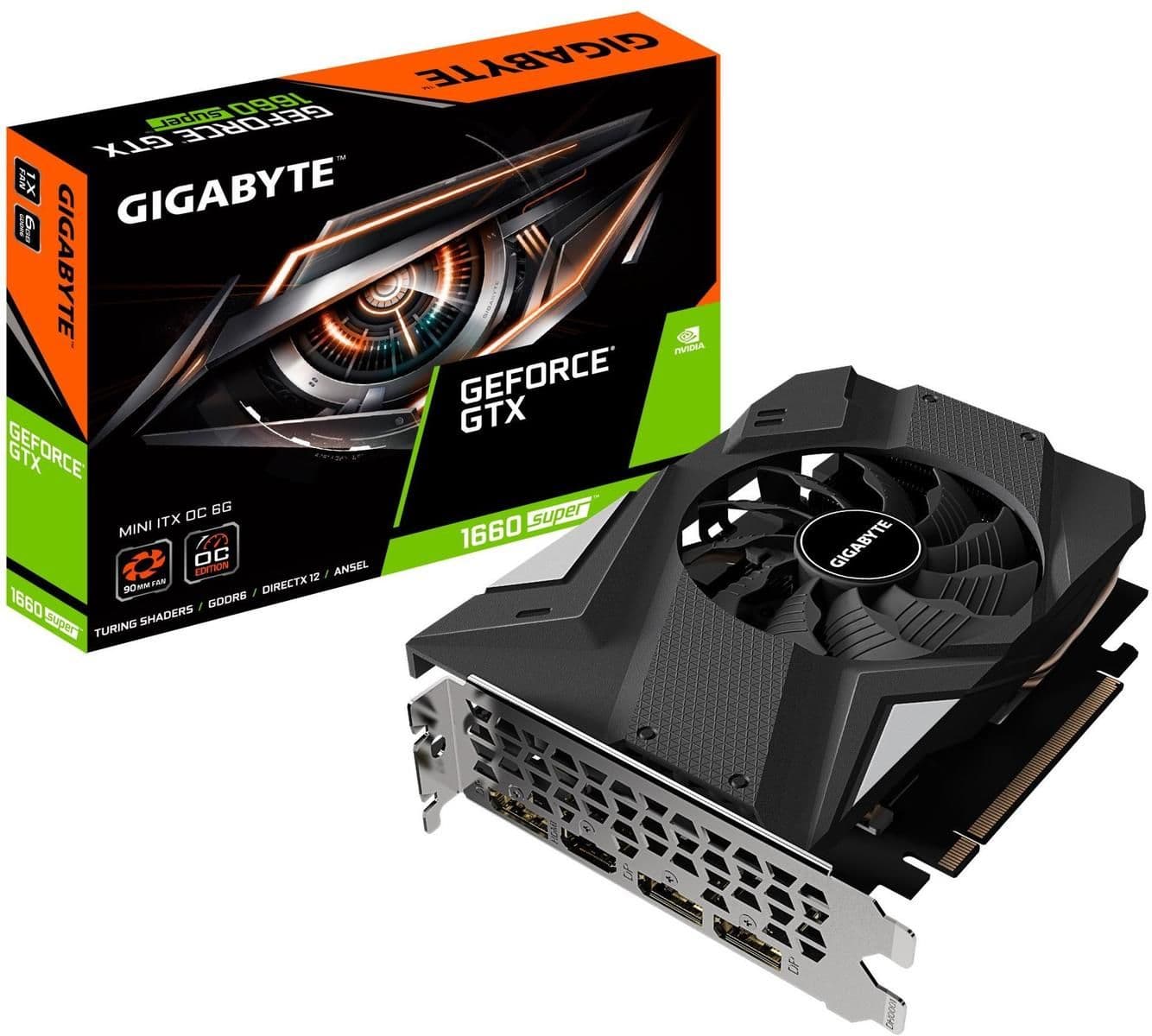 Gigabyte MINI ITX OC GeForce GTX 1660 SUPER 6GB GDDR6 Black / Silver image