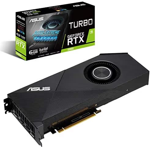 Asus Turbo GeForce RTX 2060 6GB GDDR6 Black / Silver image
