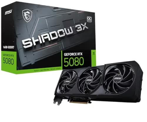MSI SHADOW 3X OC GeForce RTX 5080 16GB GDDR7 image