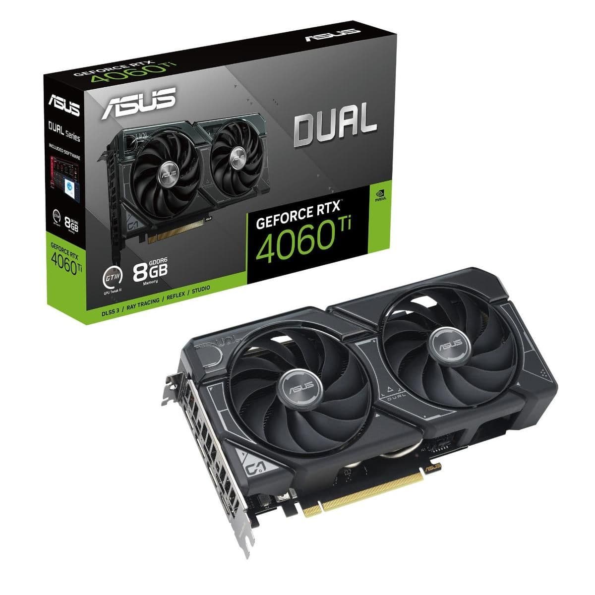 Asus DUAL GeForce RTX 4060 Ti 8GB GDDR6 Black main image