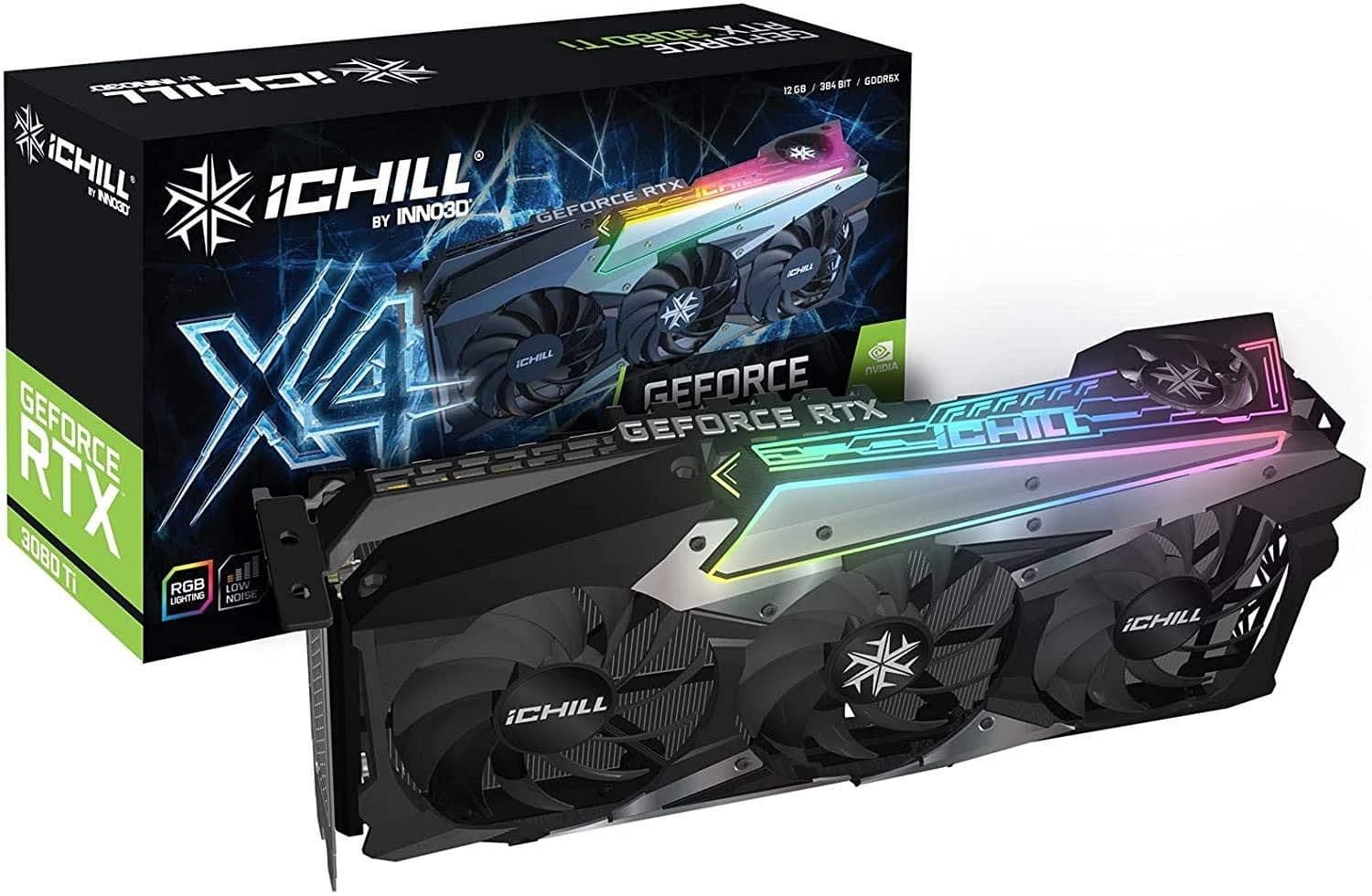 Inno3D iChill X4 GeForce RTX 3080 Ti 12GB GDDR6X Black / Silver main image