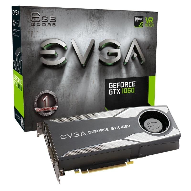 EVGA GeForce GTX 1060 GAMING 6GB GDDR5 Black / Silver image