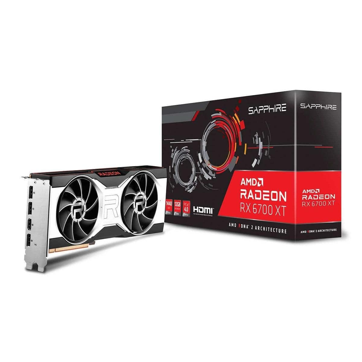 Sapphire Radeon RX 6700 XT 12GB GDDR6 Black / Silver main image