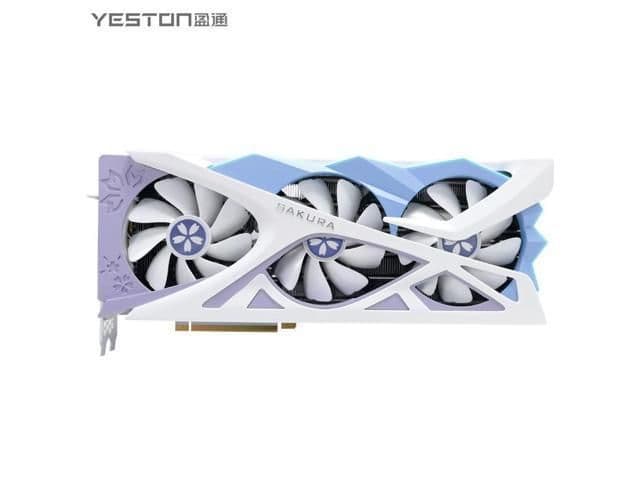 Yeston Sakura GeForce RTX 4070 SUPER 12GB GDDR6X White / Purple image