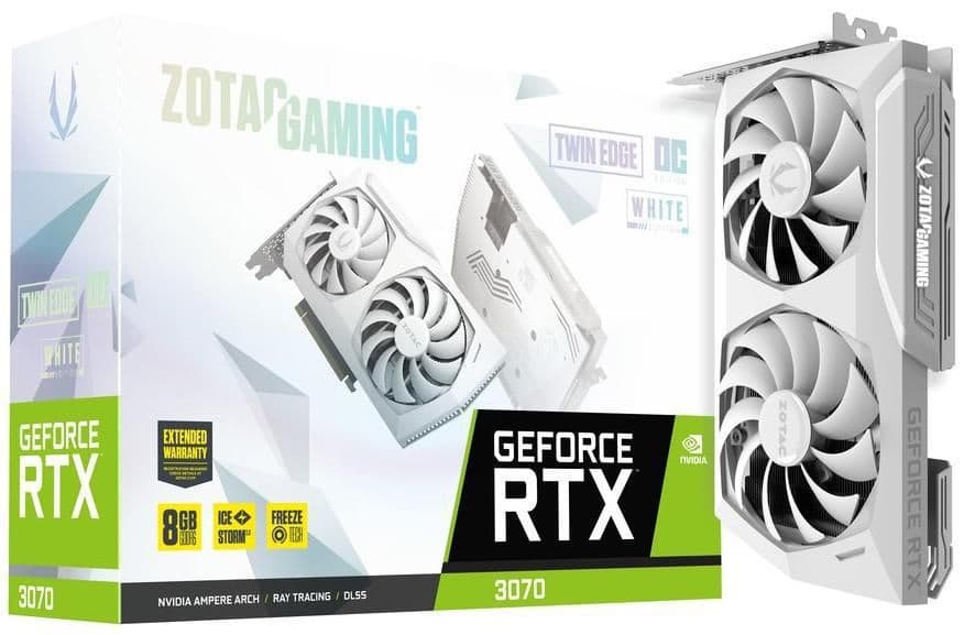 Zotac Twin Edge OC GeForce RTX 3070 8GB GDDR6 White image