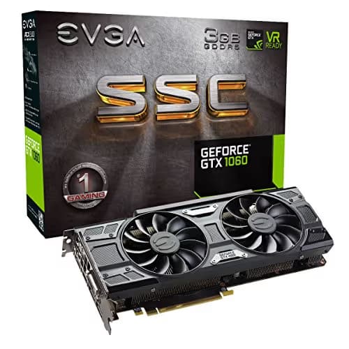 EVGA SSC GAMING GeForce GTX 1060 3GB GDDR5 Black / Silver image