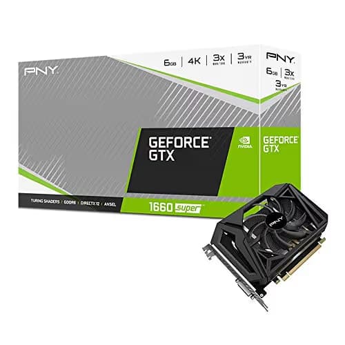 PNY VCG16606SSFPPB GeForce GTX 1660 SUPER 6GB GDDR6 Black main image