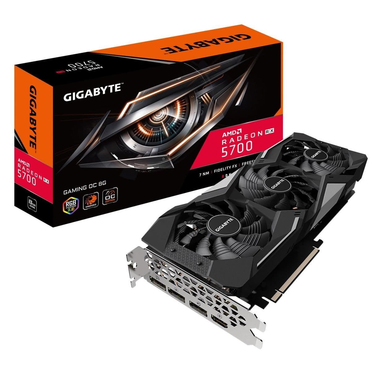 Gigabyte Radeon RX 5700 GAMING OC 8GB GDDR6 Black / Gray image