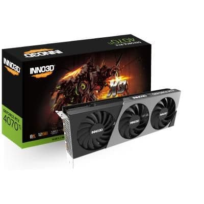 Inno3D X3 GeForce RTX 4070 Ti 12GB GDDR6X Black / Silver main image