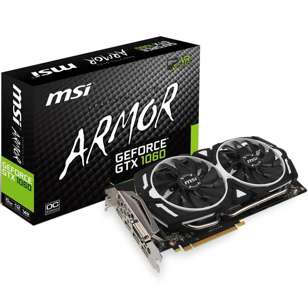 MSI ARMOR GeForce GTX 1060 6GB GDDR5 Black / White image