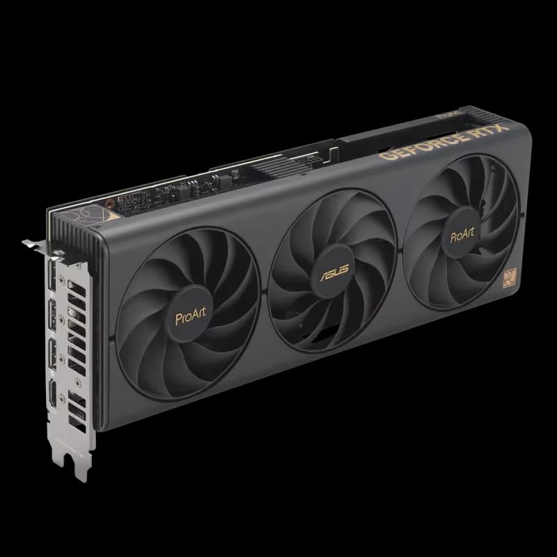 Asus ProArt Black / Gold GeForce RTX 4070 SUPER 12GB GDDR6X Black / Gold image