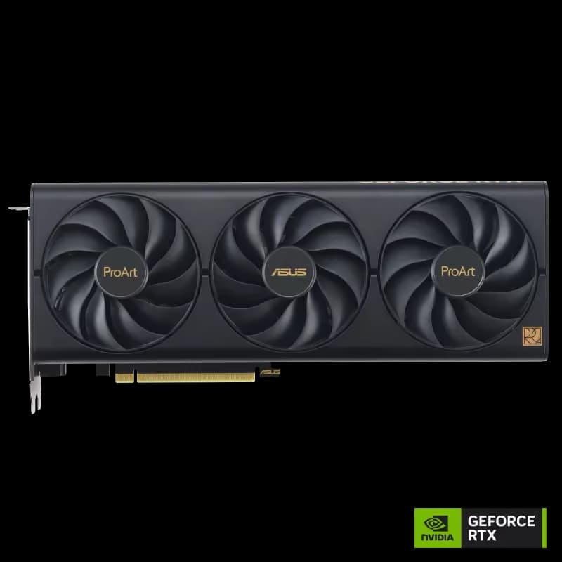 Asus ProArt Black / Gold GeForce RTX 4070 SUPER 12GB GDDR6X Black / Gold image