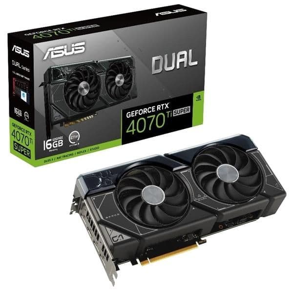 Asus DUAL GeForce RTX 4070 Ti SUPER 16GB GDDR6X Black image