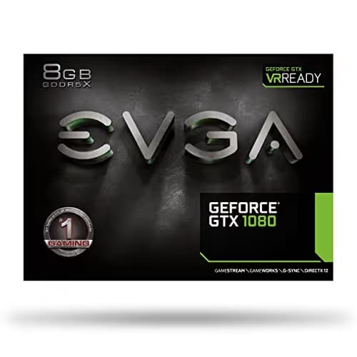 EVGA ACX 3.0 GeForce GTX 1080 8GB GDDR5X Black / Silver image