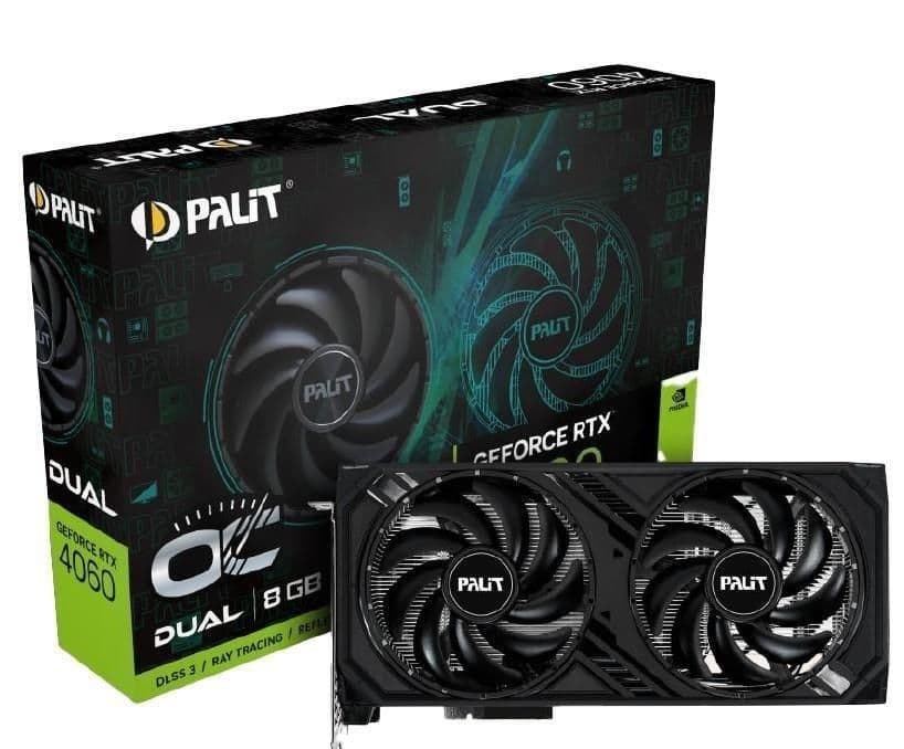 Palit GeForce RTX 4060 Dual OC 8GB GDDR6 Black image