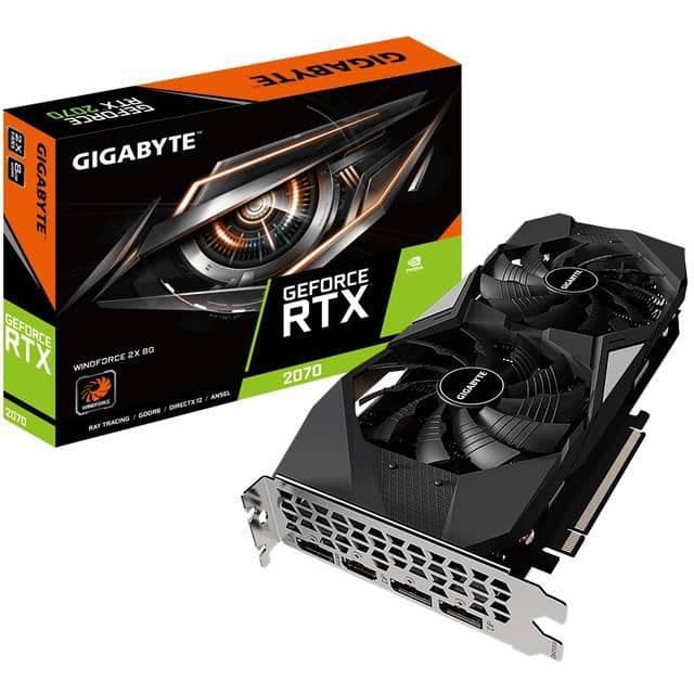 Gigabyte WINDFORCE 2X GeForce RTX 2070 8GB GDDR6 Black image