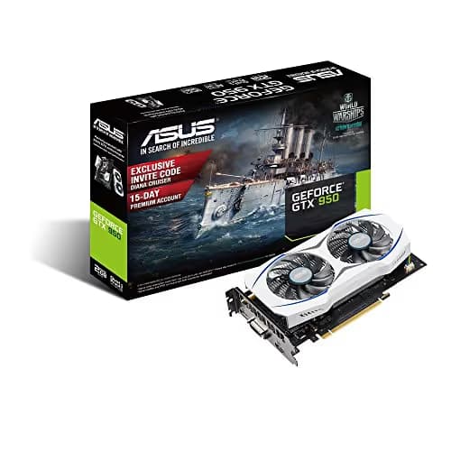 Asus GTX950-2G GeForce GTX 950 75W 2GB GDDR5 White / Blue main image
