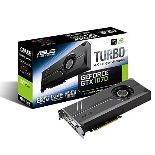 Asus TURBO GeForce GTX 1070 8GB GDDR5 Black / Silver image