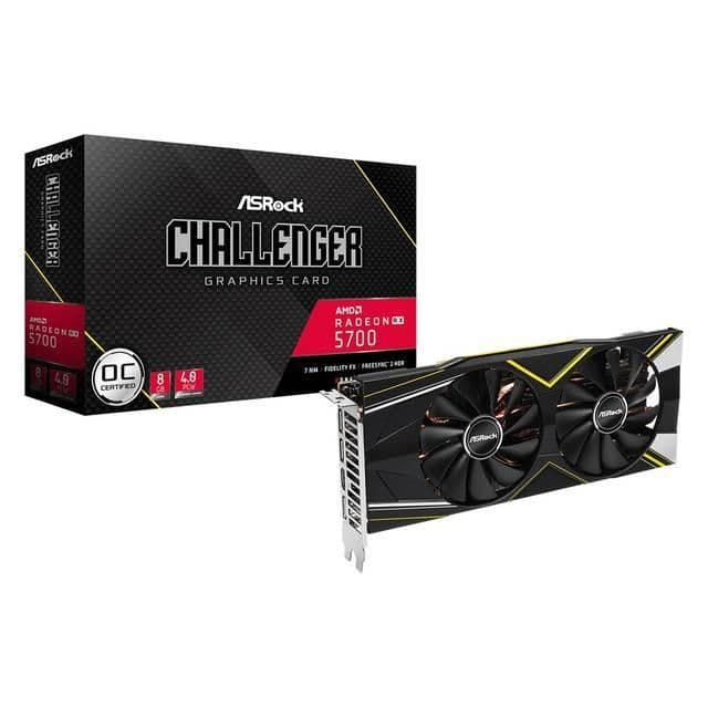 ASRock Challenger D OC Radeon RX 5700 8GB GDDR6 Black / Yellow image