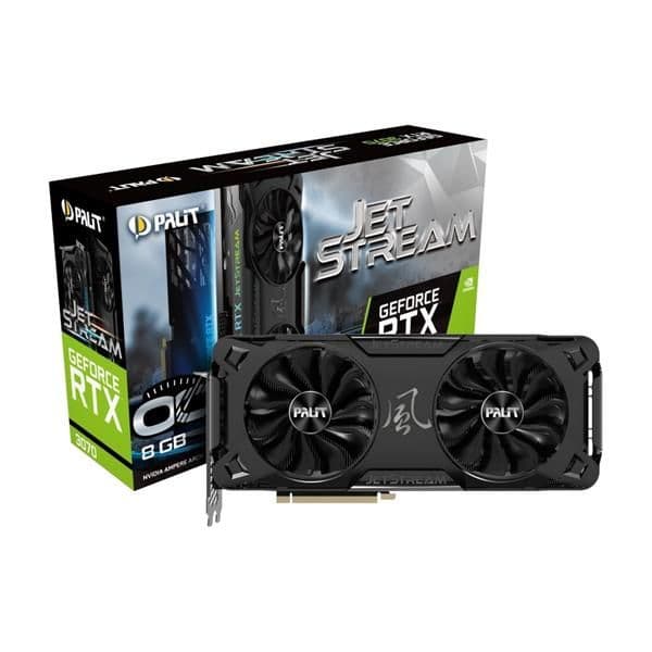 Palit JetStream OC GeForce RTX 3070 LHR 8GB GDDR6 Black / Silver main image