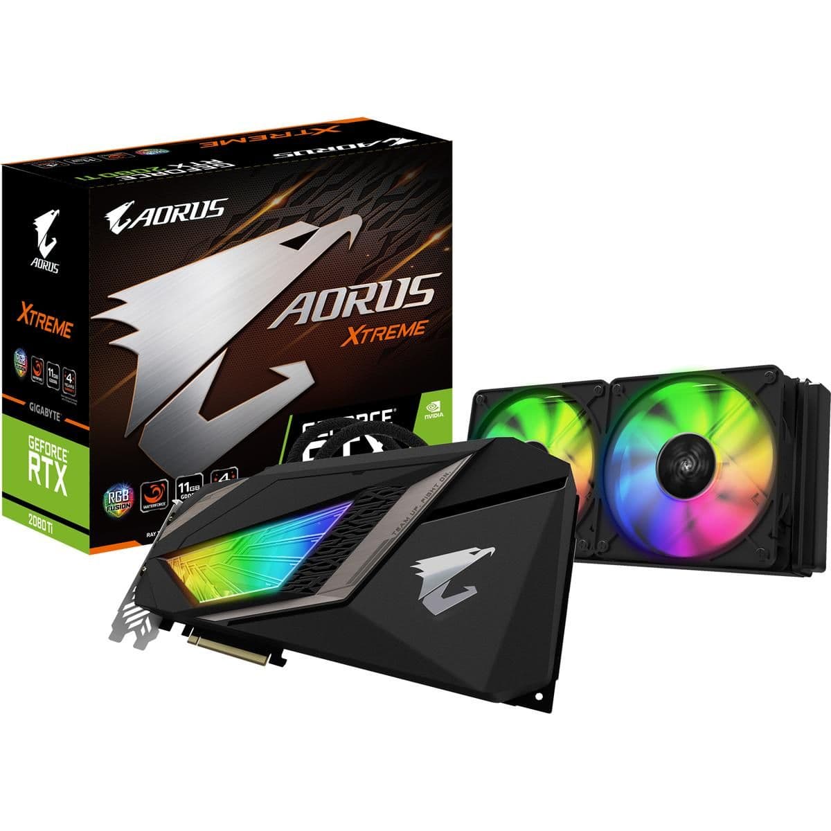 Gigabyte GeForce RTX 2080 Ti AORUS XTREME WATERFORCE 11GB GDDR6 Black / Silver image