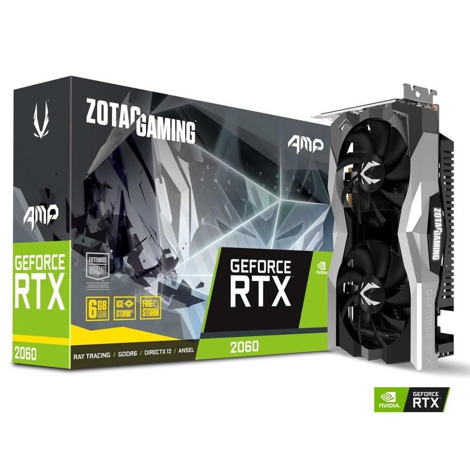 Zotac GAMING AMP GeForce RTX 2060 6GB GDDR6 Silver / Black main image