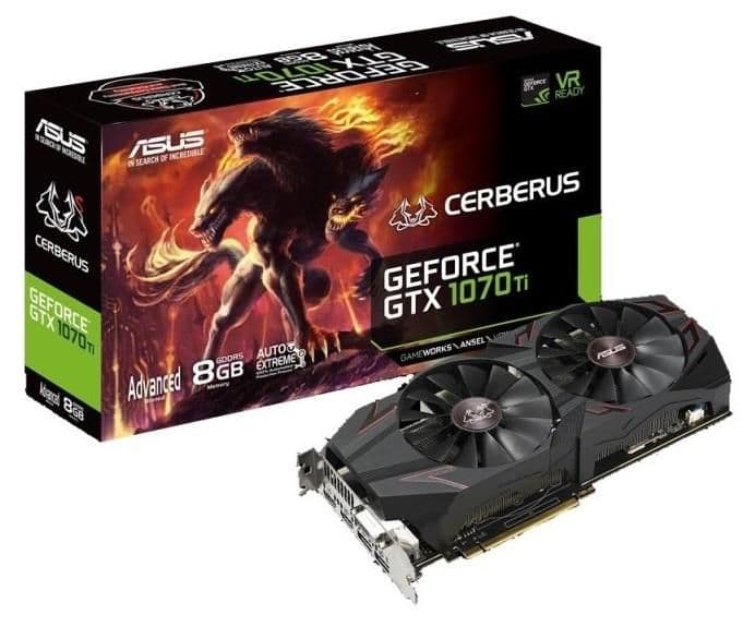 Asus CERBERUS GeForce GTX 1070 Ti 8GB GDDR5 Black / Red main image