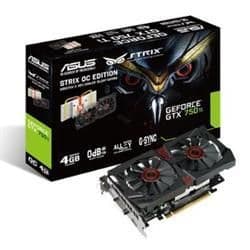Asus STRIX DC2OC GeForce GTX 750 Ti 4GB GDDR5 Black / Red image